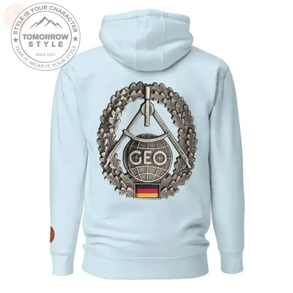 Ultimativer Komfort: Premium - Hoodie der Bundeswehr mit Topographie - Truppenabzeichen - Tomorrow Style