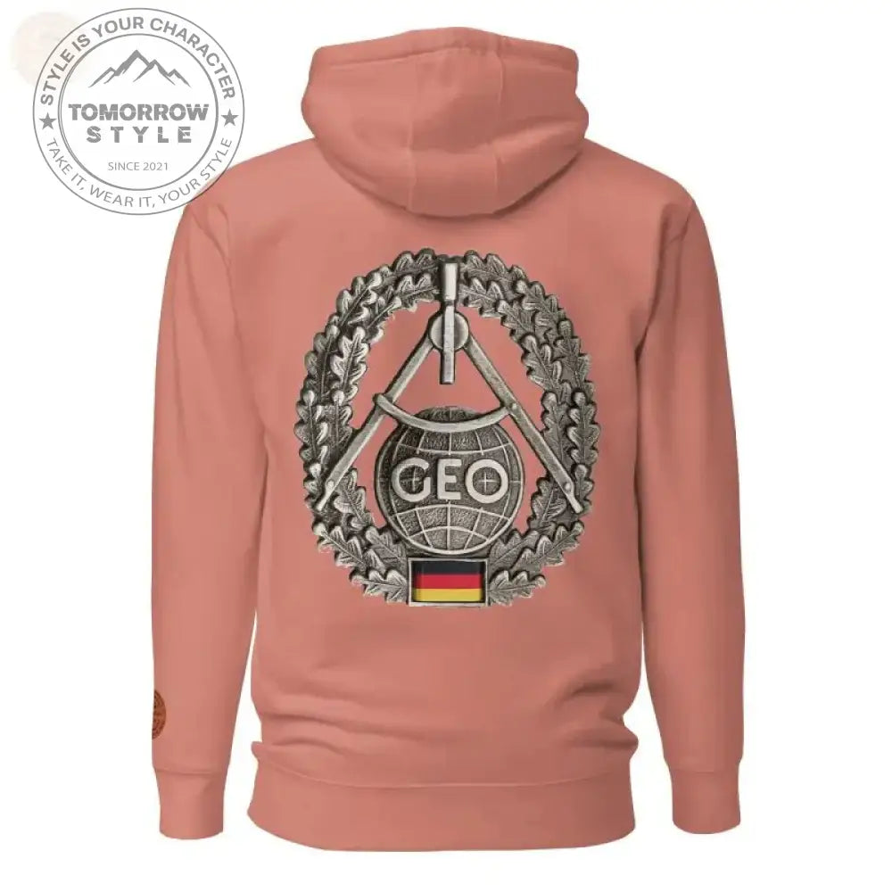 Ultimativer Komfort: Premium - Hoodie der Bundeswehr mit Topographie - Truppenabzeichen - Tomorrow Style