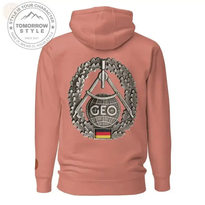 Ultimativer Komfort: Premium - Hoodie der Bundeswehr mit Topographie - Truppenabzeichen - Tomorrow Style