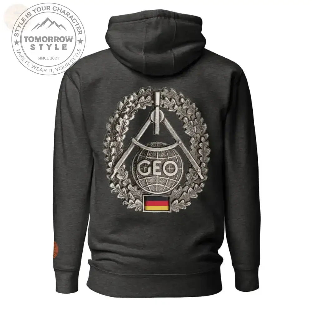 Ultimativer Komfort: Premium - Hoodie der Bundeswehr mit Topographie - Truppenabzeichen - Tomorrow Style