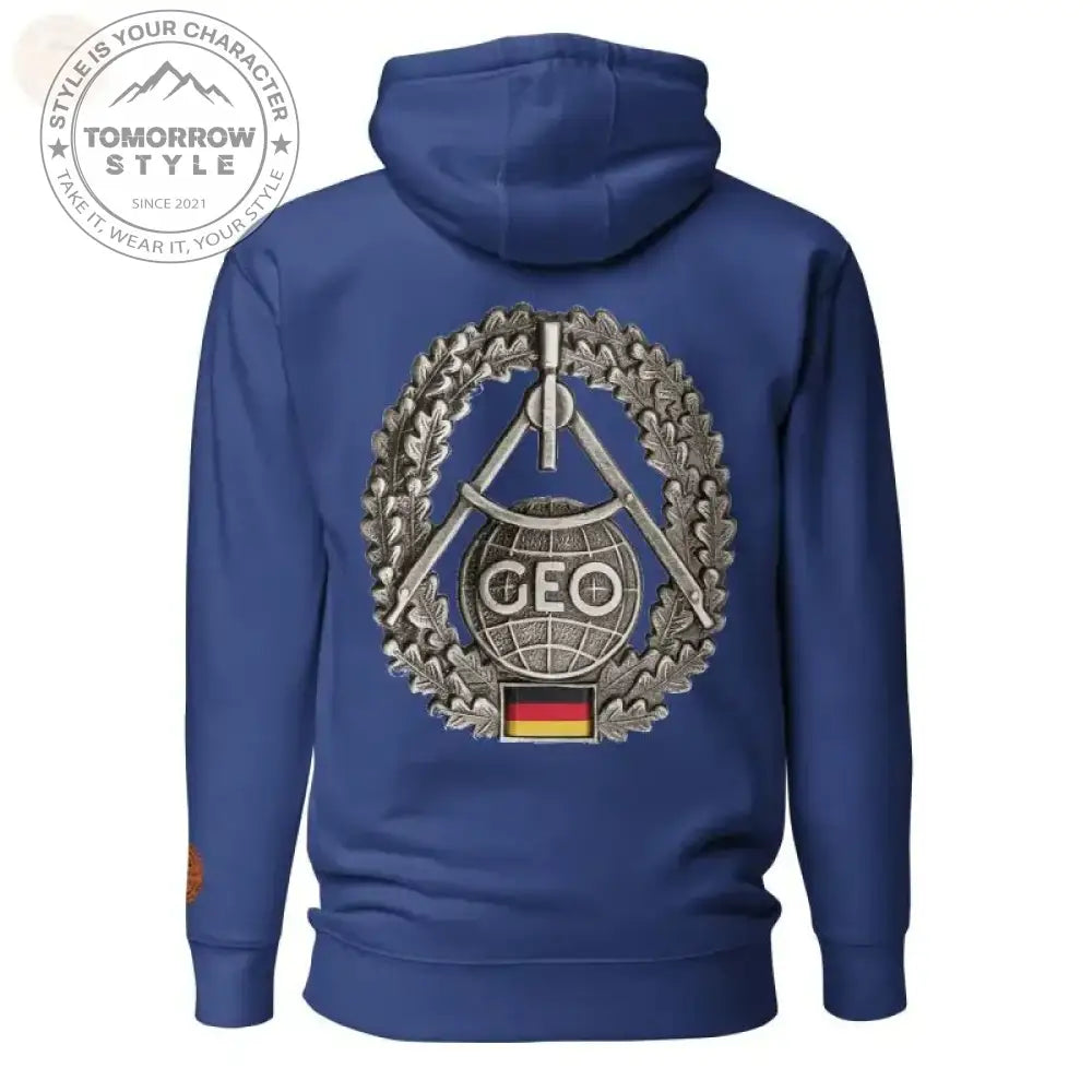 Ultimativer Komfort: Premium - Hoodie der Bundeswehr mit Topographie - Truppenabzeichen - Tomorrow Style