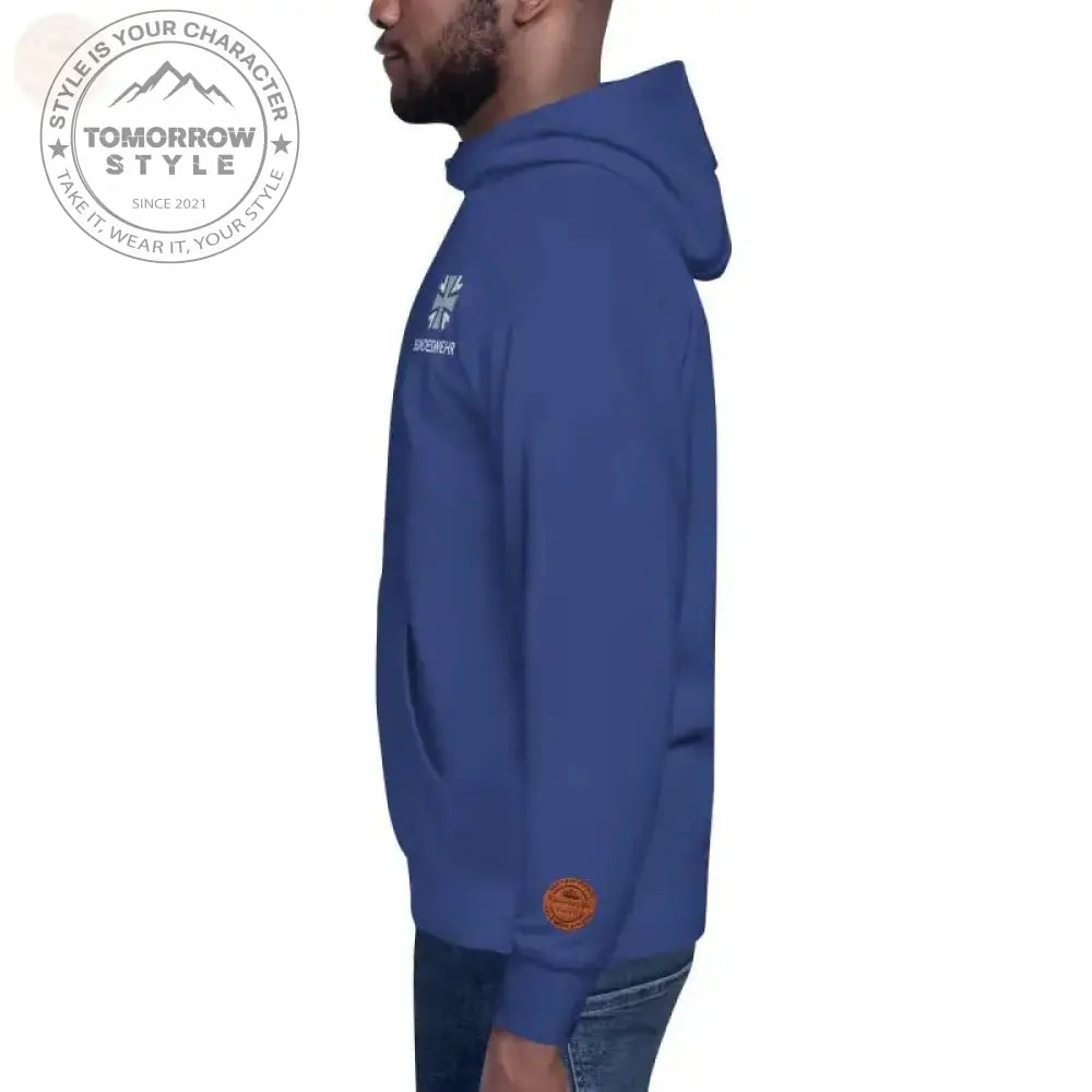 Ultimativer Komfort: Premium - Hoodie der Bundeswehr mit Topographie - Truppenabzeichen - Tomorrow Style