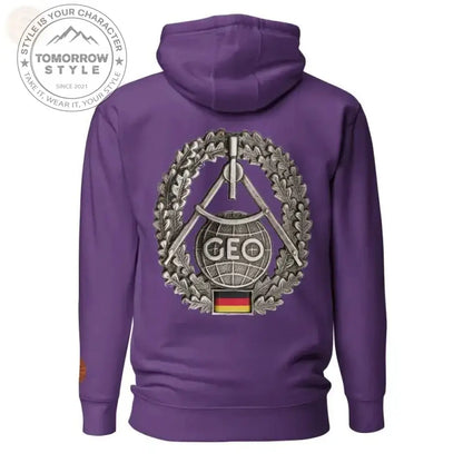 Ultimativer Komfort: Premium - Hoodie der Bundeswehr mit Topographie - Truppenabzeichen - Tomorrow Style