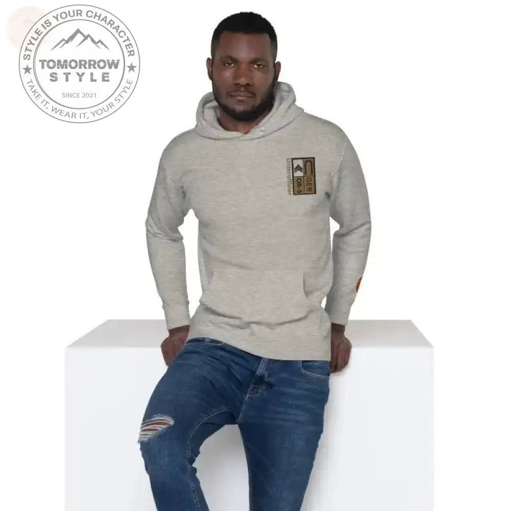 Ultimativer Komfort: Premium - Hoodie der Bundeswehr mit U - Rang - Tomorrow Style
