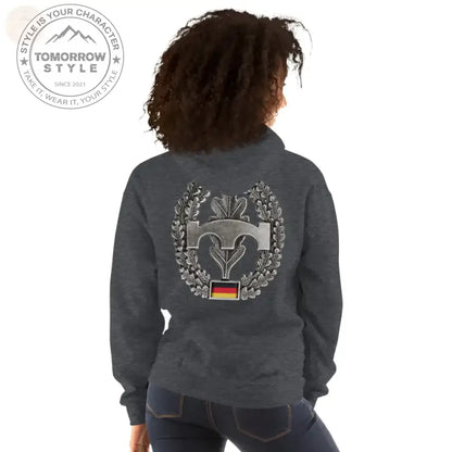 Bundeswehr Premium Hoodie mit Stickerei für D&H mit Pionier - Abzeichen