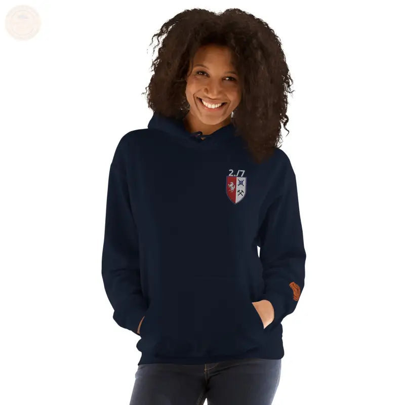 Bundeswehr Premium Hoodie mit Stickerei für Damen und Herren - Navy / S