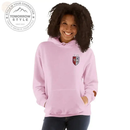 Bundeswehr Premium Hoodie mit Stickerei für Damen und Herren - Hellpink / S