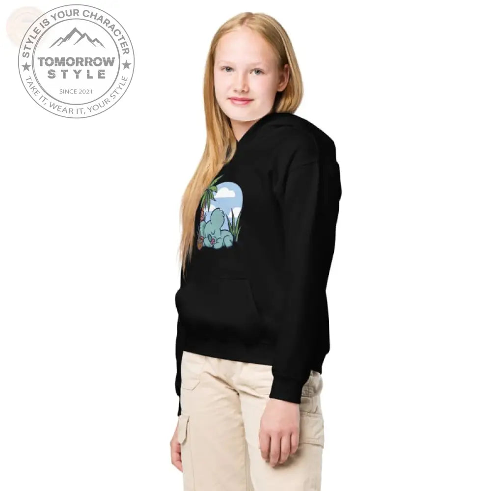 Ultra - strapazierfähiger Kapuzenpullover aus schwerer Mischung für aktive Mädchen - Tomorrow Style