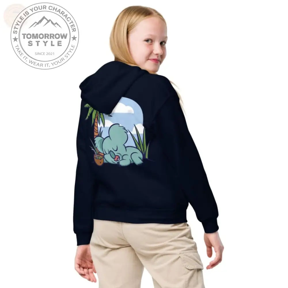 Ultra - strapazierfähiger Kapuzenpullover aus schwerer Mischung für aktive Mädchen - Tomorrow Style