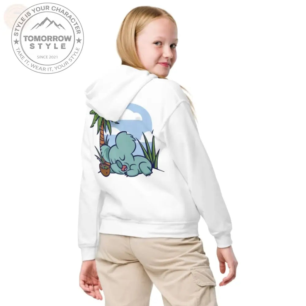 Ultra - strapazierfähiger Kapuzenpullover aus schwerer Mischung für aktive Mädchen - Tomorrow Style