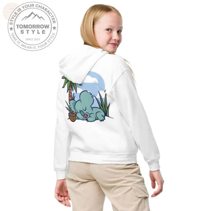 Ultra - strapazierfähiger Kapuzenpullover aus schwerer Mischung für aktive Mädchen - Tomorrow Style