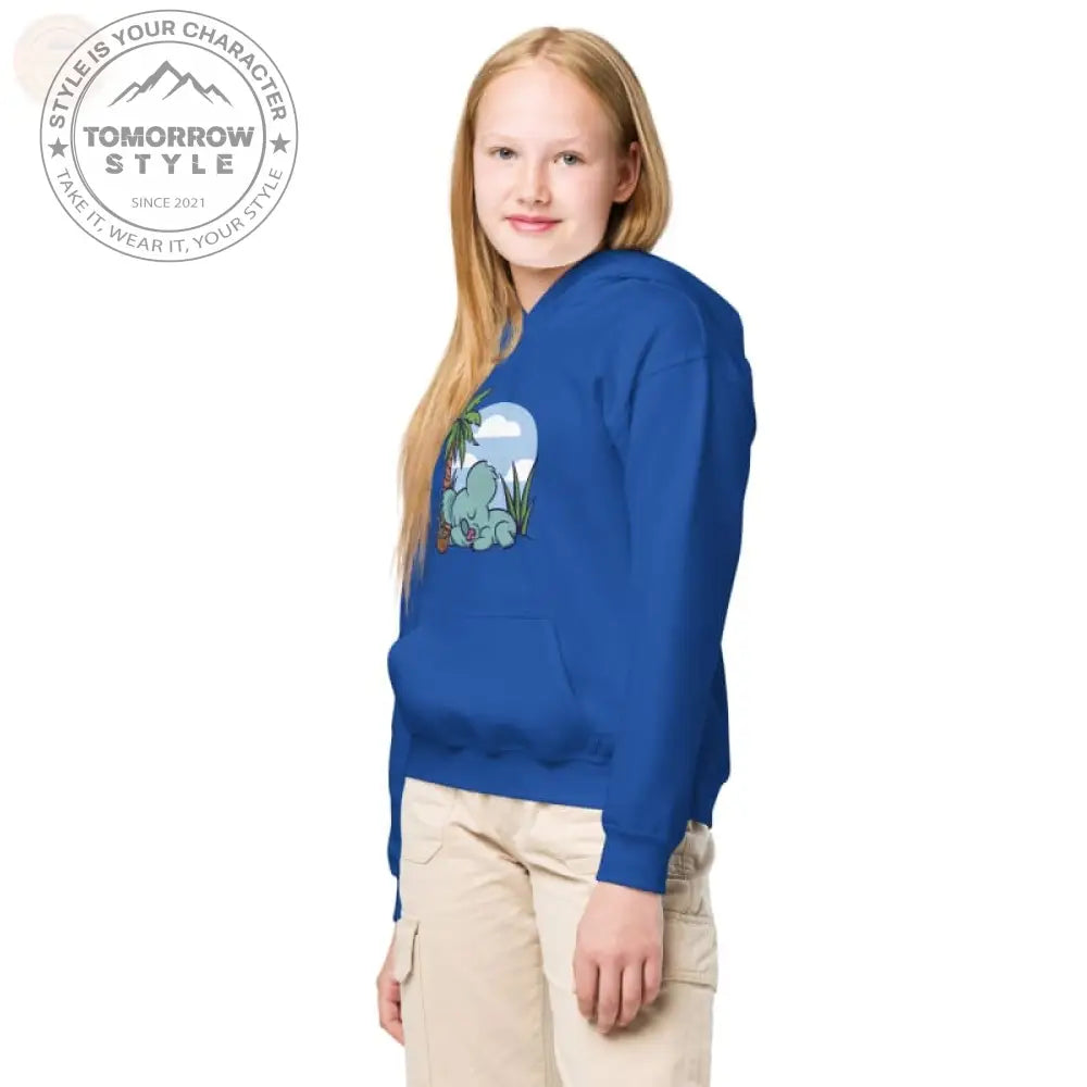 Ultra - strapazierfähiger Kapuzenpullover aus schwerer Mischung für aktive Mädchen - Tomorrow Style