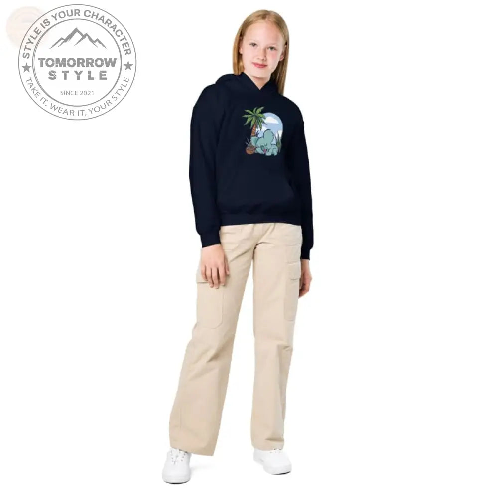 Ultra - strapazierfähiger Kapuzenpullover aus schwerer Mischung für aktive Mädchen - Tomorrow Style