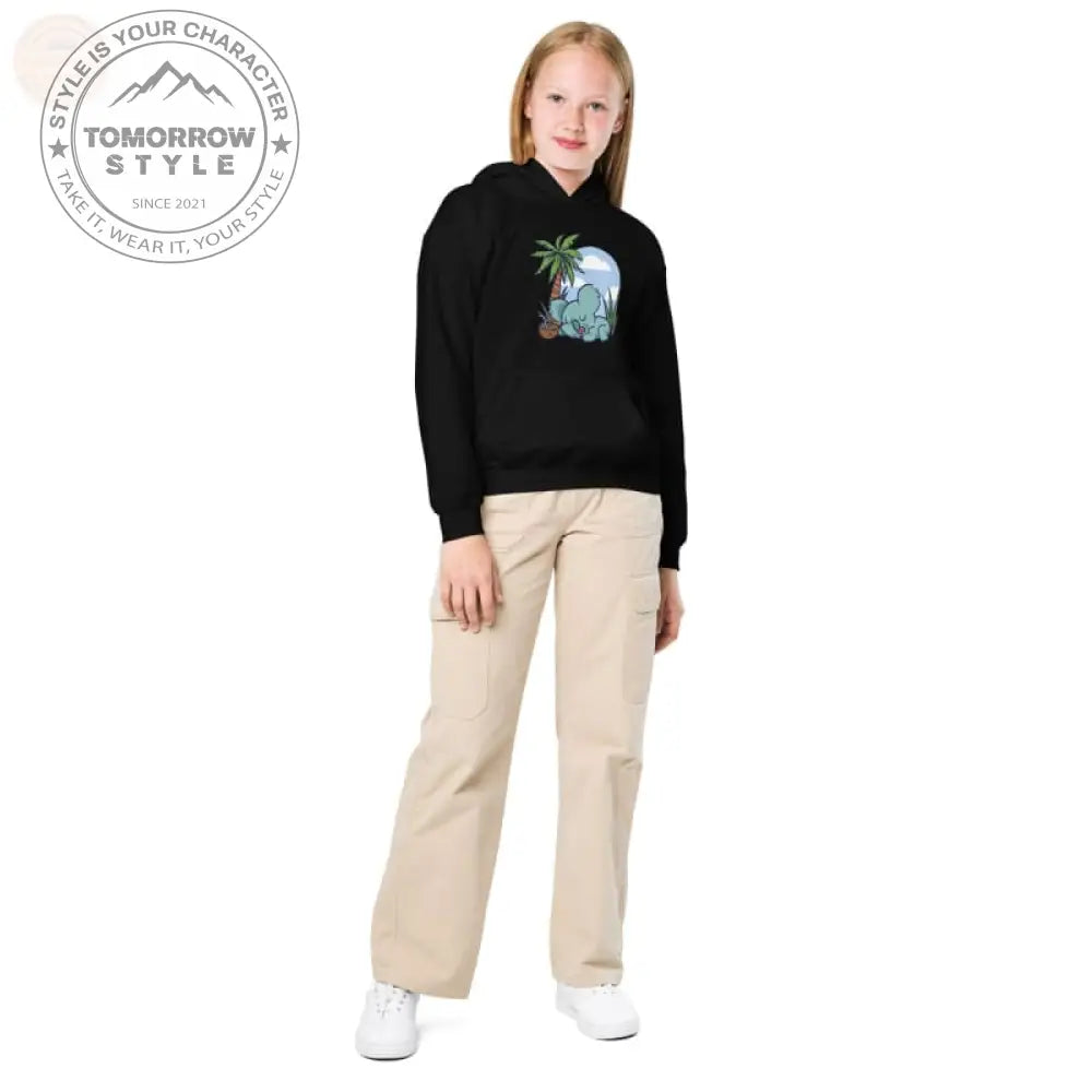 Ultra - strapazierfähiger Kapuzenpullover aus schwerer Mischung für aktive Mädchen - Tomorrow Style