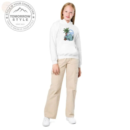 Ultra - strapazierfähiger Kapuzenpullover aus schwerer Mischung für aktive Mädchen - Tomorrow Style