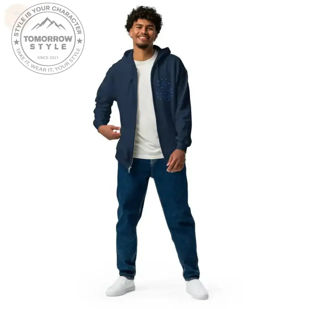 Ultrabequemer Premium - Kapuzenpullover mit Reißverschluss für Herren - Tomorrow Style