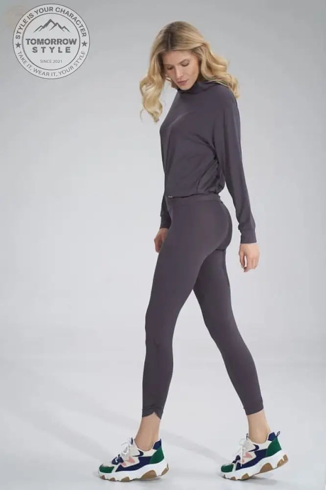 Ultraschicke Knitter - Leggings mit breitem Bund! Breite der Taille! - Tomorrow Style