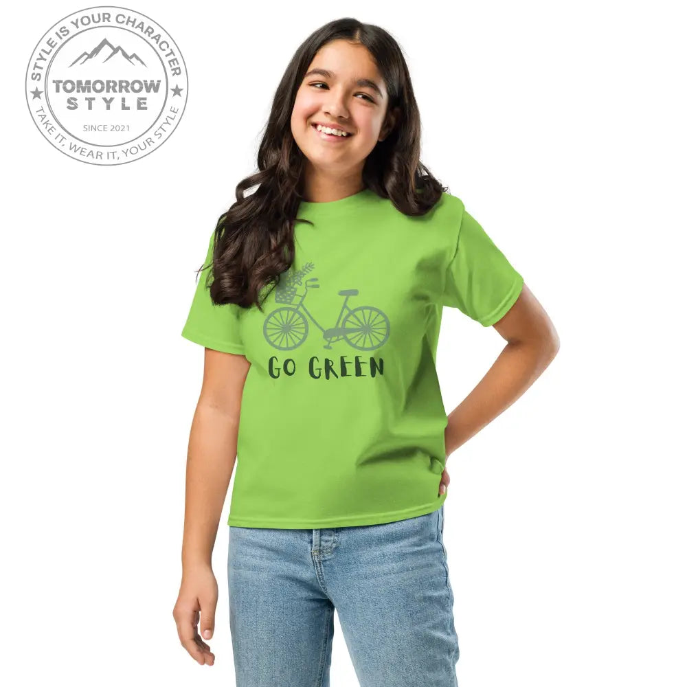 Umweltliebe“ – Mädchen T-Shirt im Go Green Design - Tomorrow Style