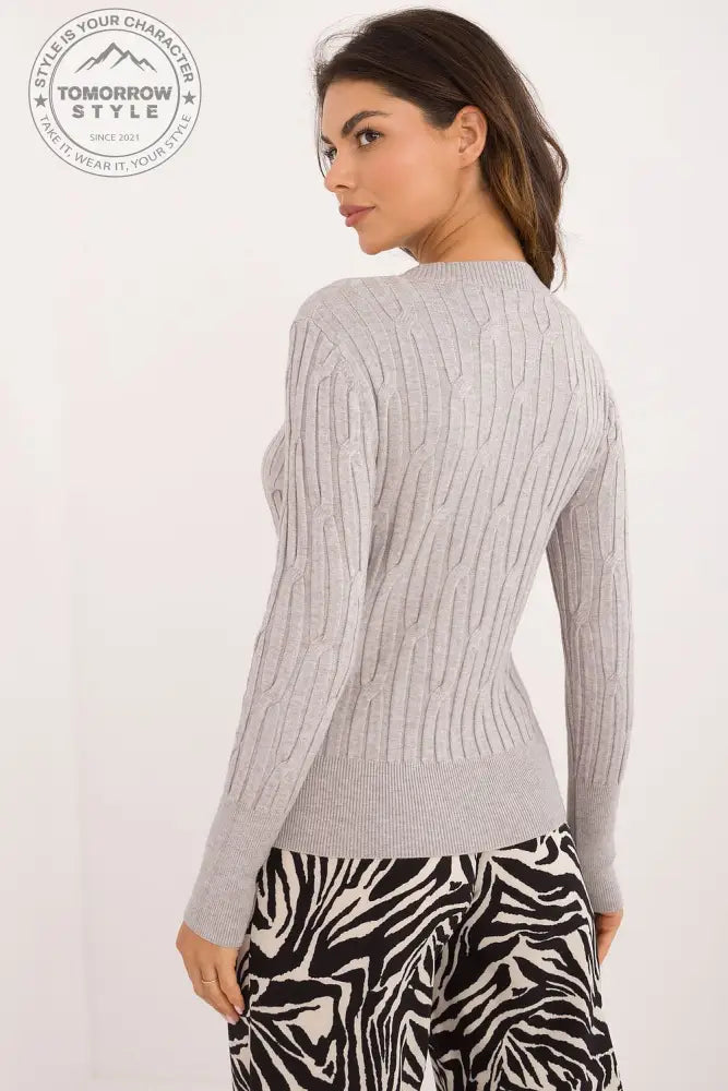 Vielseitiger Damen-Casual-Pullover mit Rundhalsausschnitt und langer Ärmeln - Tomorrow Style