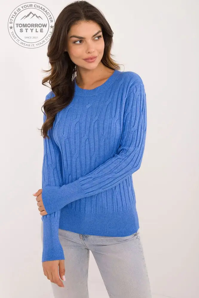 Vielseitiger Damen-Casual-Pullover mit Rundhalsausschnitt und langer Ärmeln - Tomorrow Style
