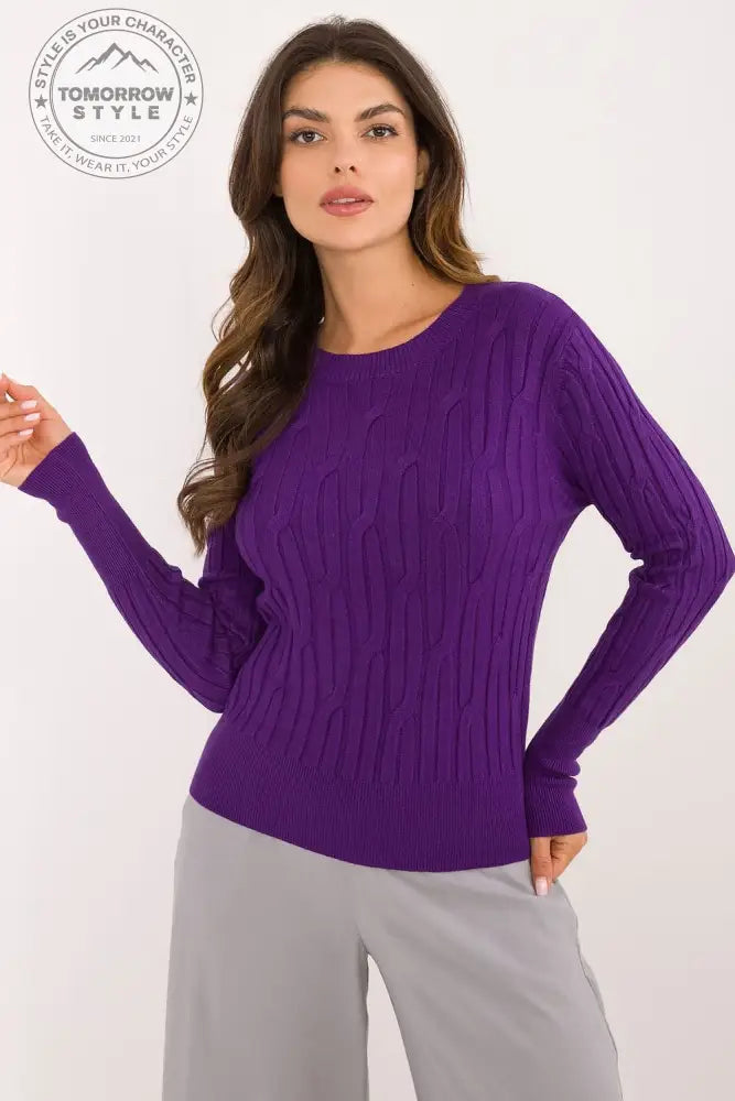 Vielseitiger Damen-Casual-Pullover mit Rundhalsausschnitt und langer Ärmeln - Tomorrow Style