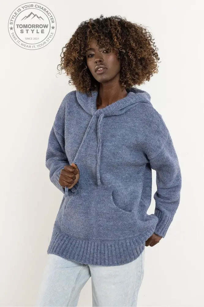 Weicher Oversize Pullover mit Kaputze - Tomorrow Style