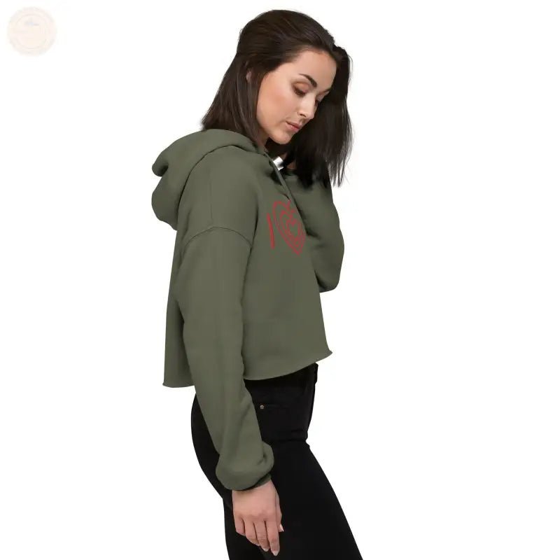 Zestful bestickter Crop Power Hoodie – dieser aufregende Hingucker! - Tomorrow Style