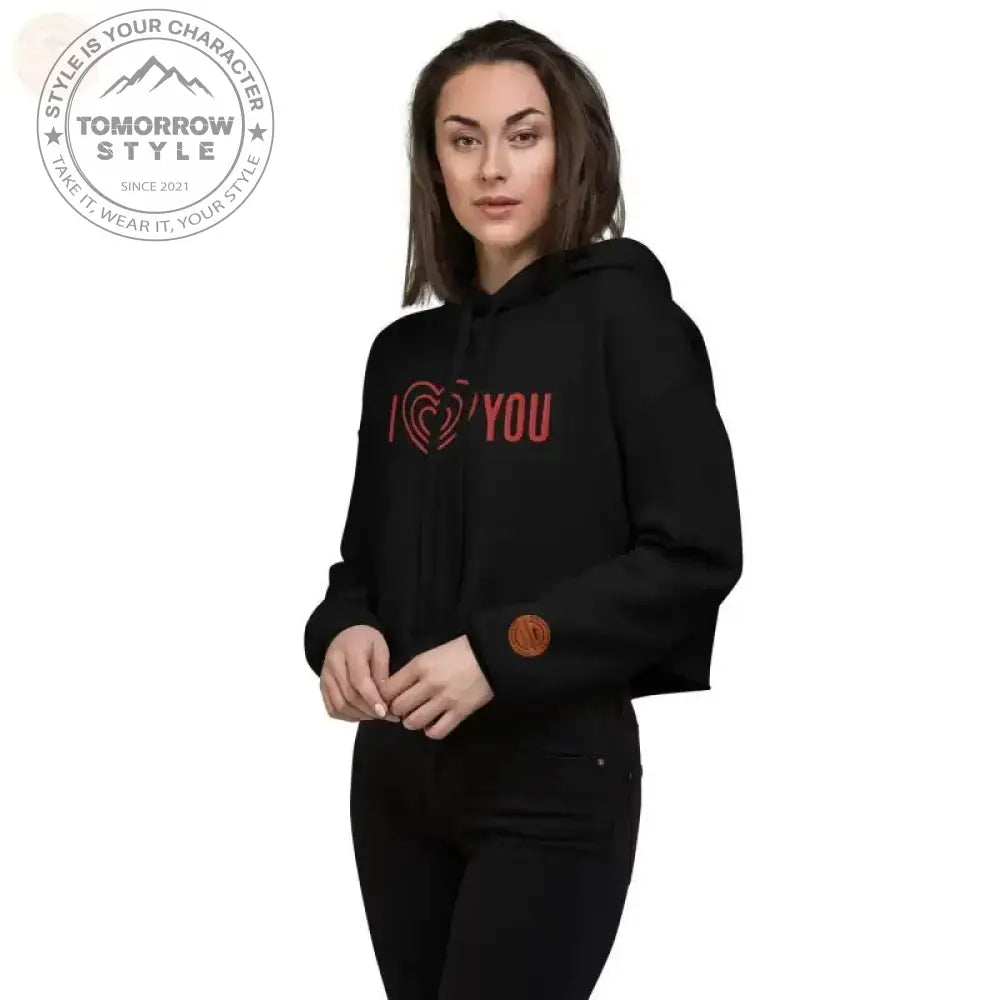 Zestful bestickter Crop Power Hoodie – dieser aufregende Hingucker! - Tomorrow Style
