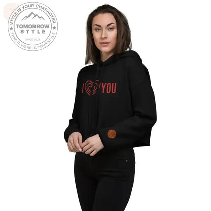 Zestful bestickter Crop Power Hoodie – dieser aufregende Hingucker! - Tomorrow Style