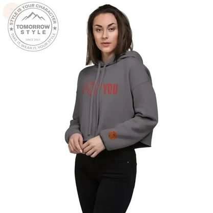 Zestful bestickter Crop Power Hoodie – dieser aufregende Hingucker! - Tomorrow Style