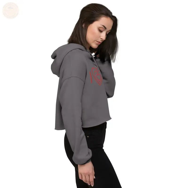 Zestful bestickter Crop Power Hoodie – dieser aufregende Hingucker! - Tomorrow Style