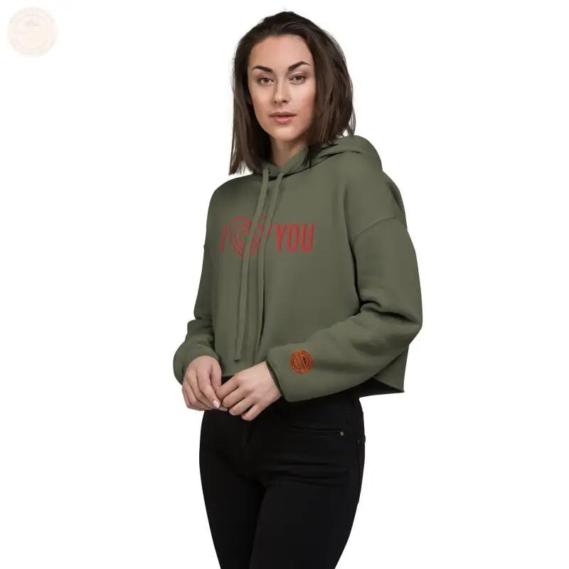 Zestful bestickter Crop Power Hoodie – dieser aufregende Hingucker! - Tomorrow Style