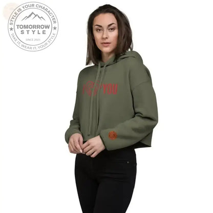 Zestful bestickter Crop Power Hoodie – dieser aufregende Hingucker! - Tomorrow Style