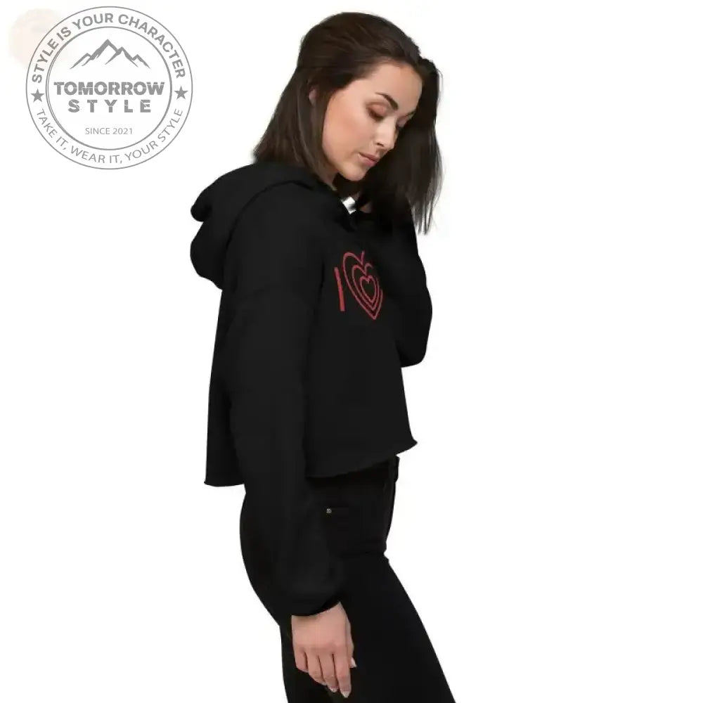 Zestful bestickter Crop Power Hoodie – dieser aufregende Hingucker! - Tomorrow Style