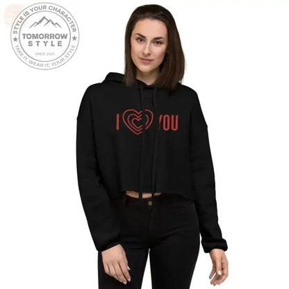 Zestful bestickter Crop Power Hoodie – dieser aufregende Hingucker! - Tomorrow Style