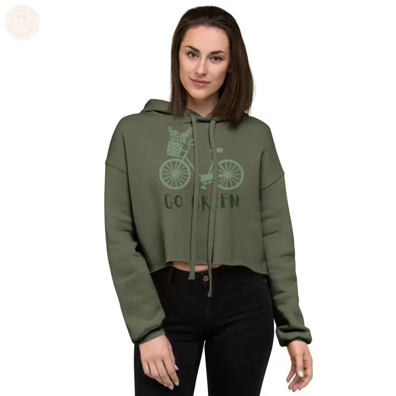 Zesty Chic: Premium Damen Crop Hoodie! - Tomorrow Style