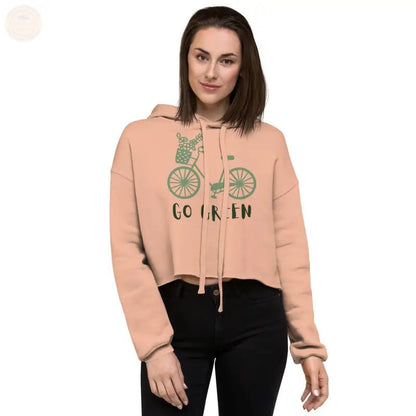 Zesty Chic: Premium Damen Crop Hoodie! - Tomorrow Style