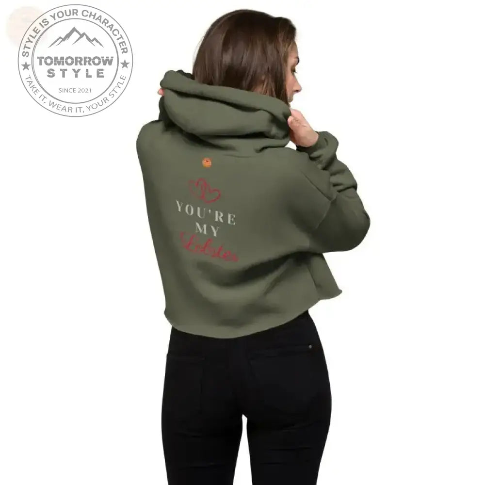 Zesty Chic: Premium Damen Crop Hoodie! - Tomorrow Style