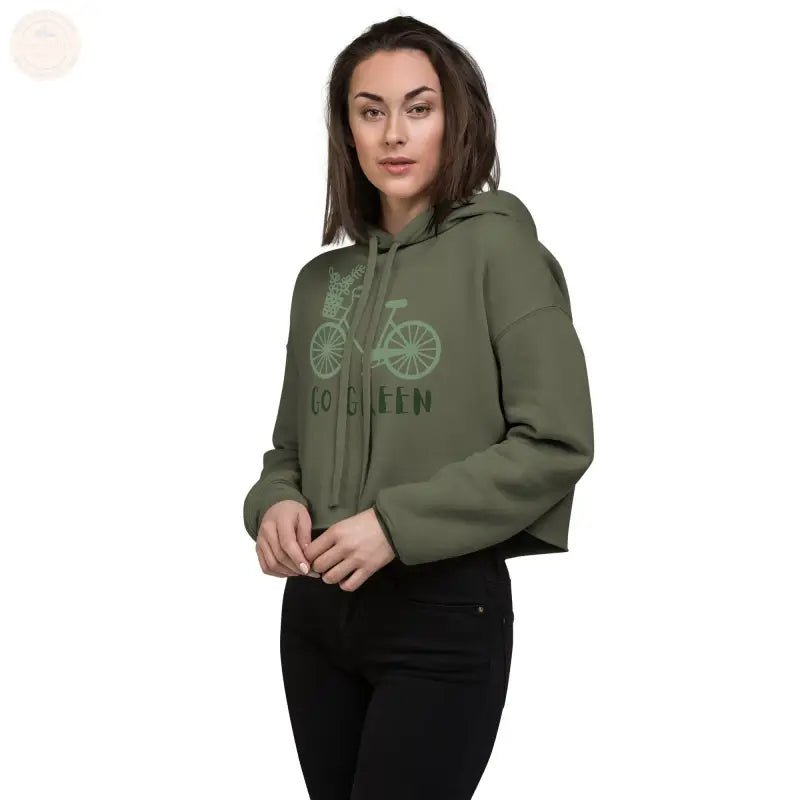 Zesty Chic: Premium Damen Crop Hoodie! - Tomorrow Style