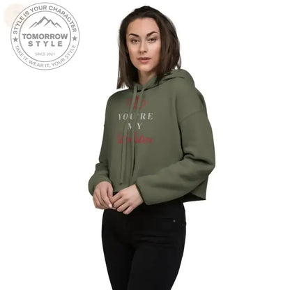 Zesty Chic: Premium Damen Crop Hoodie! - Tomorrow Style