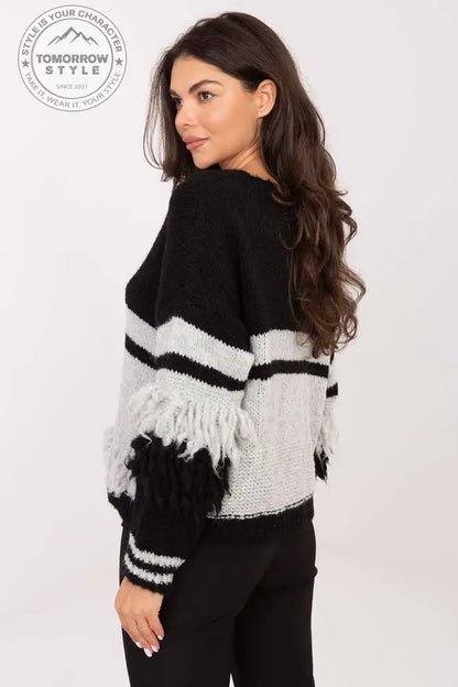 Zweifarbige Trendstrickjacke - Tomorrow Style